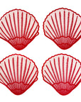 Sea Shell Cocktail Napkins Set/4