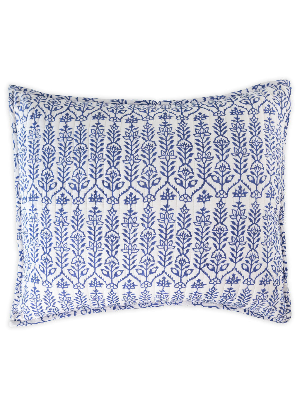 DANA SMALL DESIGNS Sham Flower Row Marine
