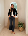 JUMPER 1234 Textured Cardigan Black