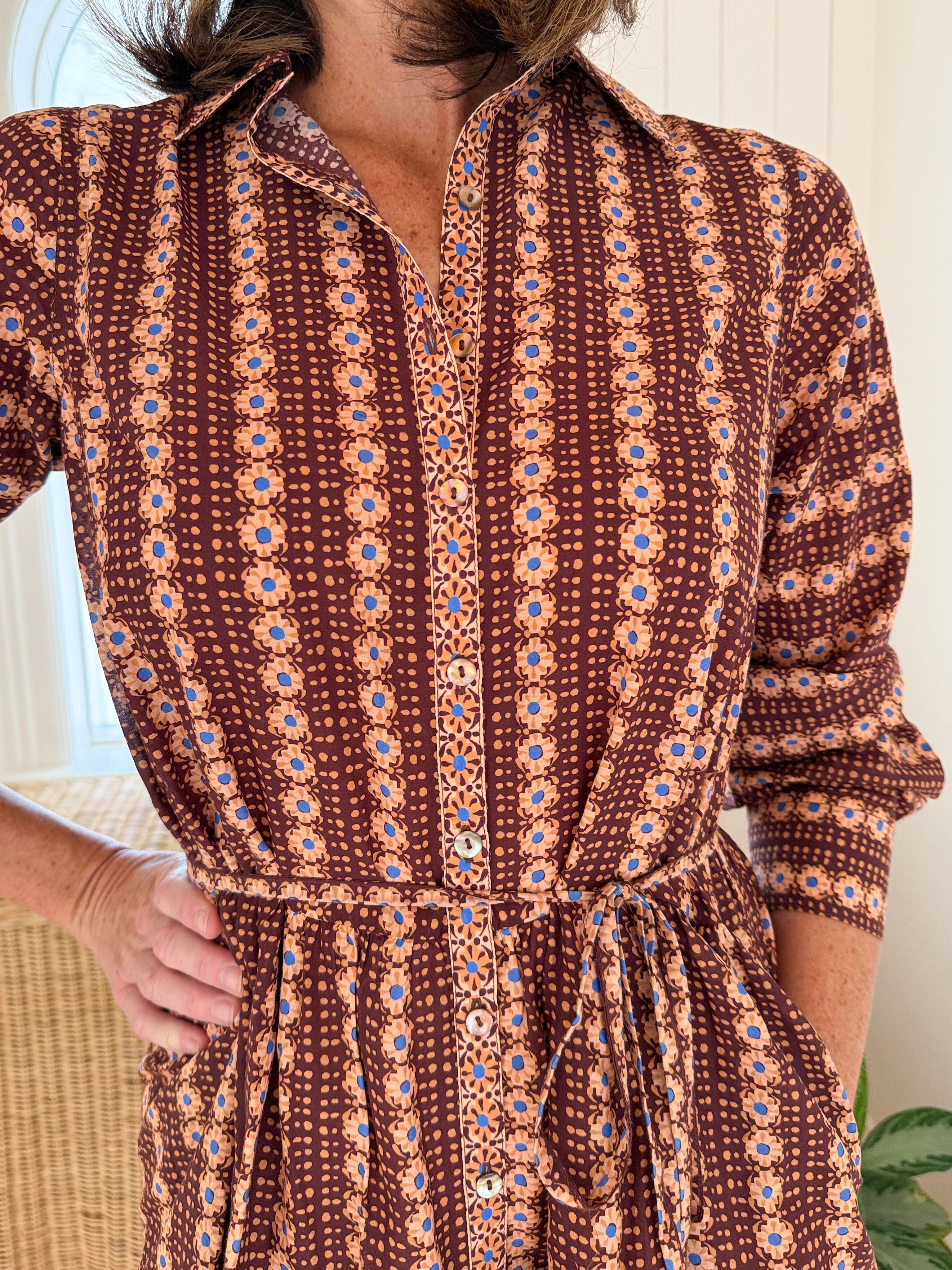 OMIKA Tula Mini Dress Espresso