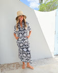 SHERIDAN FRENCH Reese Dress Onyx Jardin