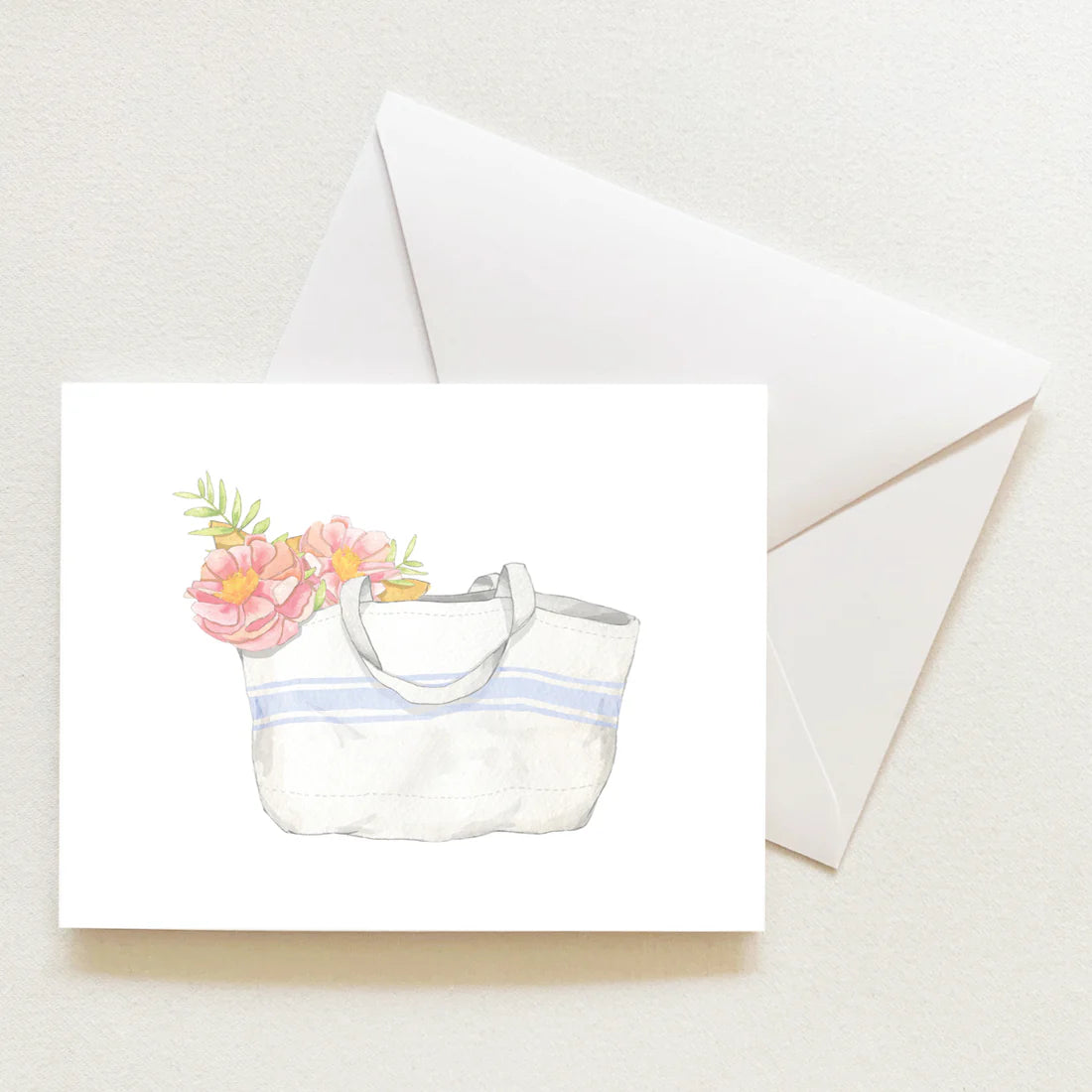 SARA FITZ French Stripe Tote Boxed Note Cards