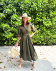 BELLA TU Becca Dress Loden Green