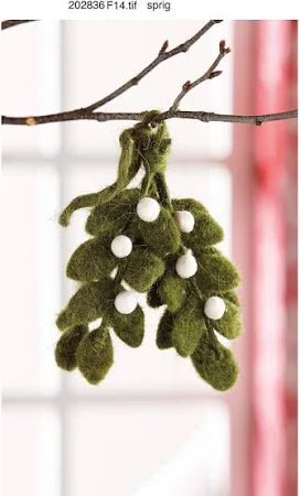 Mistletoe Felt Ornament