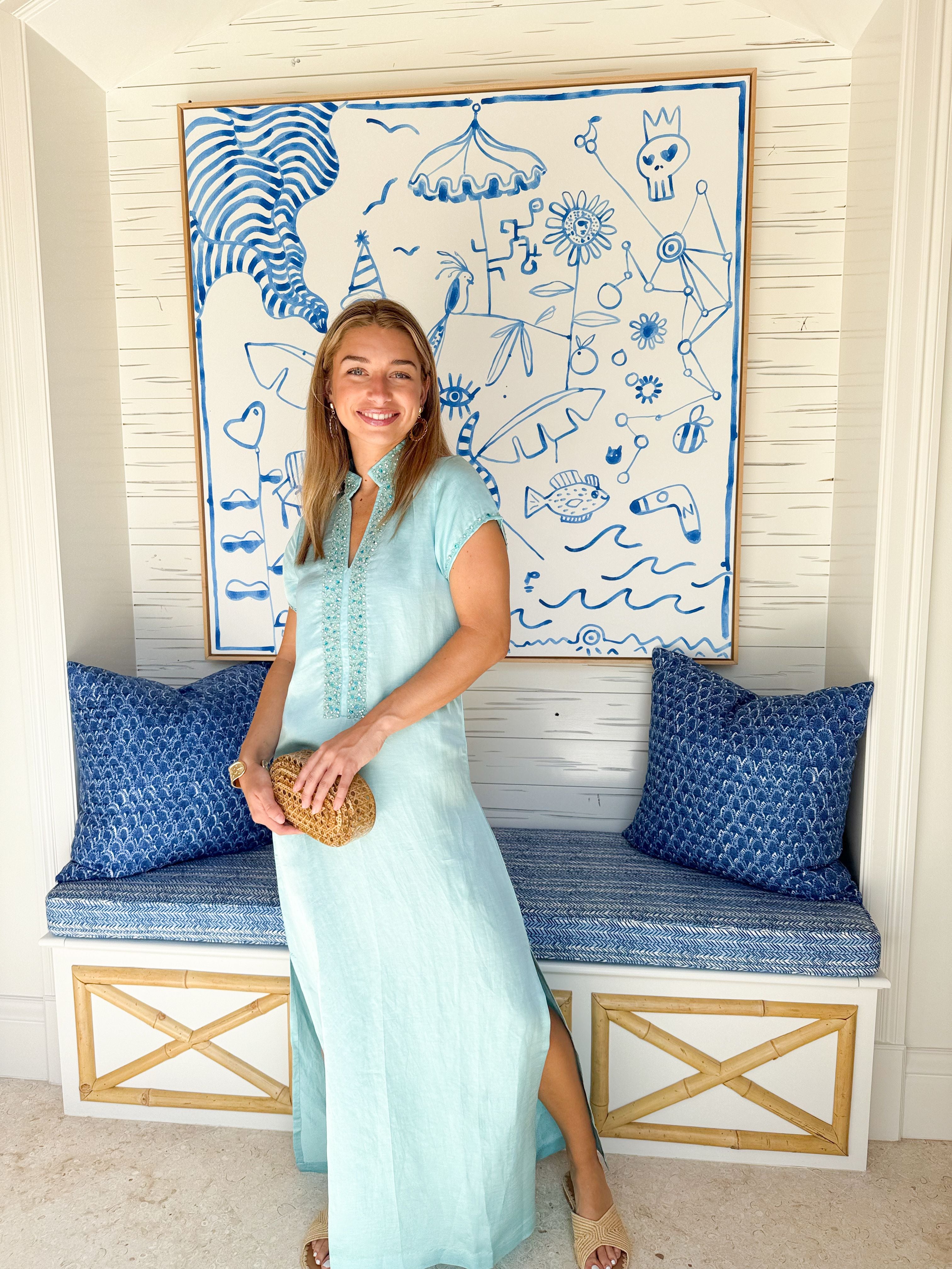 BELLA TU Meg Caftan Pool