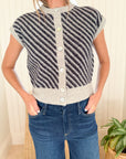 LISA TODD In-Vest Sweater Vest Grey Combo