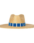 SUNSHINE TIENDA Blue and White Palm Hat