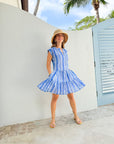 OLIPHANT Roll Sleeve Dress Ziggy Blue