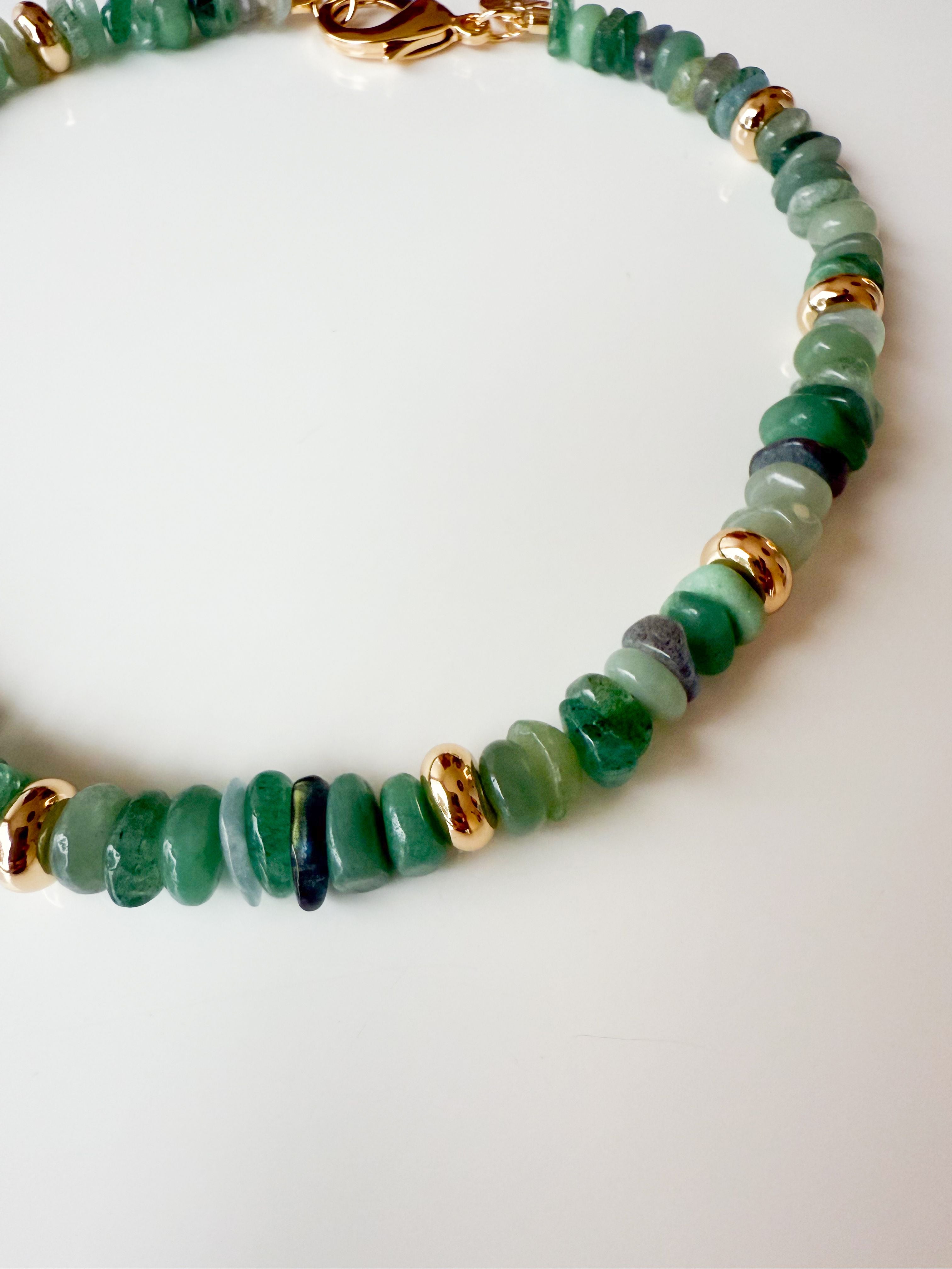 JANE WIN Seaglass Beaded Necklace