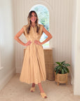 KASIA Cosmos A-Line Dress Sand