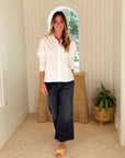 FRANK & EILEEN Oona Button Up Shirt White