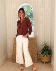 LILLY PULITZER Elsa Top French Roast