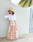 BEAU & RO Abby Skirt Brown Ikat