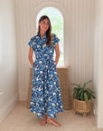 FITZROY & WILLA Savannah Dress Blue Poppy