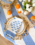 BERTOZZI Alici Blue Napkins Set/4