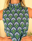 PROSPERINA Carlisle Shift Dress Fan Fete Blue