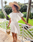 OLIPHANT Ava Mini Dress Tisbury White