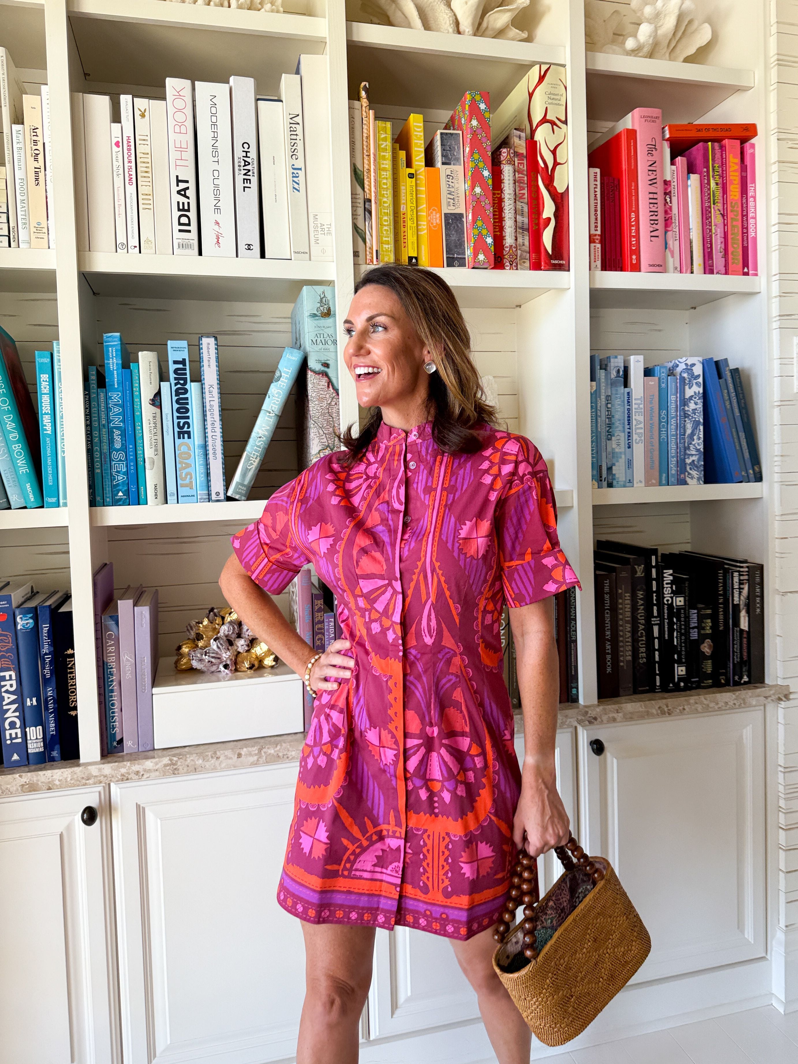 SHERIDAN FRENCH Parker Dress Sangria Batik