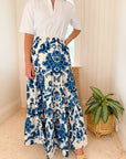 CARA CARA Melanie Skirt Fiore Evening Blue