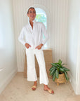 FRANK & EILEEN Patrick Popover White Jersey