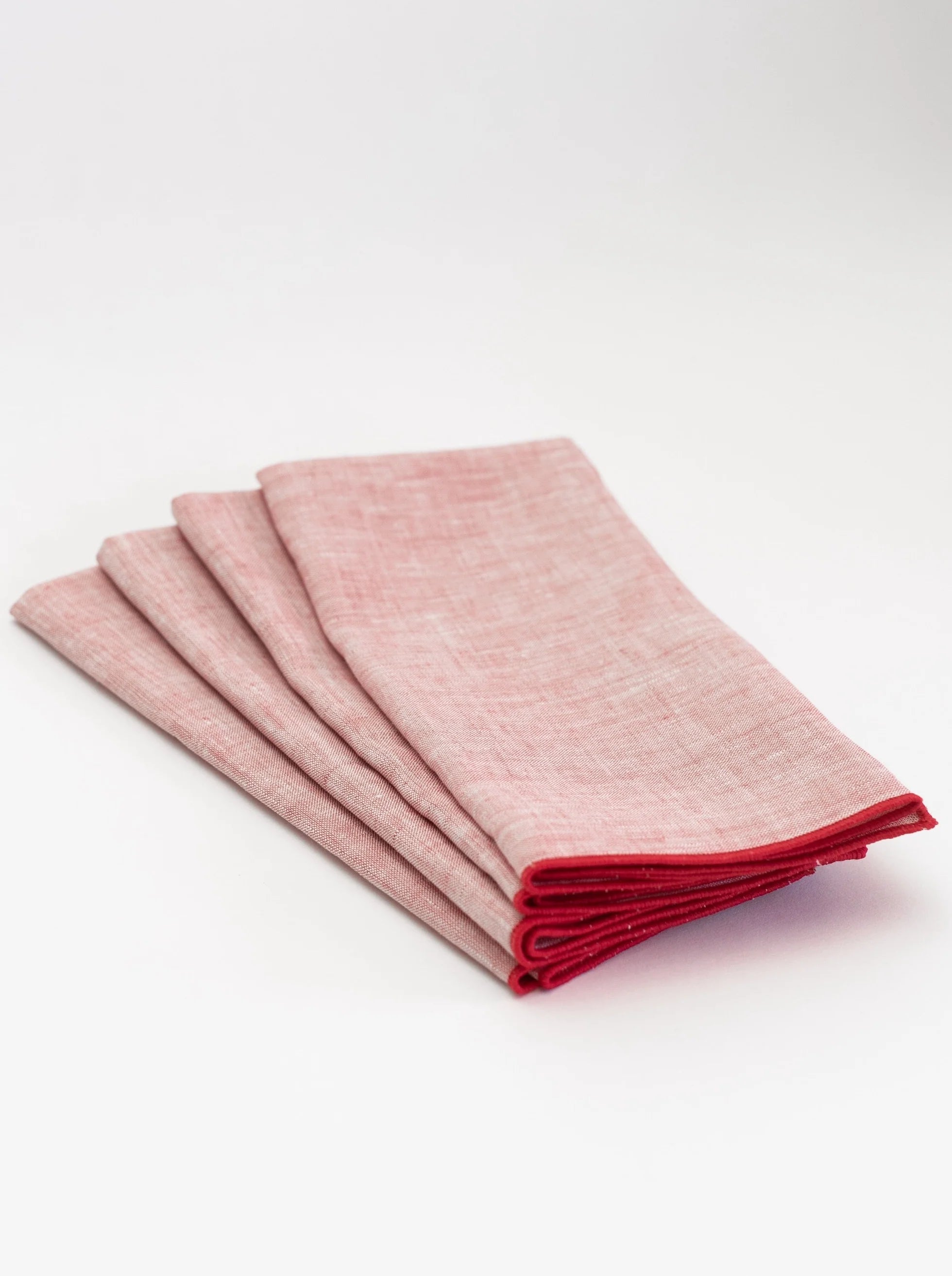 Waller Red Chambray Napkins-Set/4