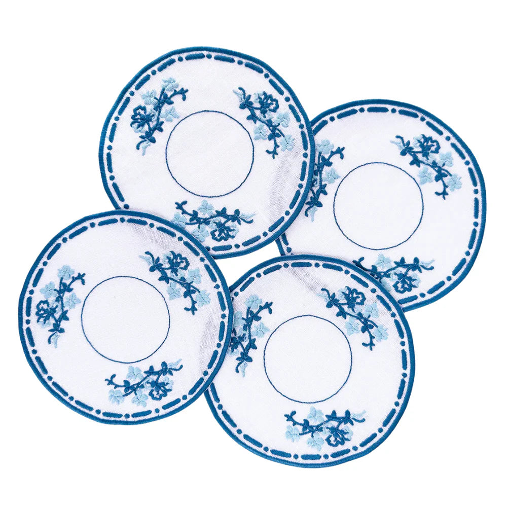 Willowware Cocktail Napkins Set/4