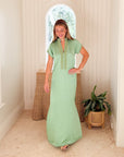BELLA TU Meg Caftan Pear