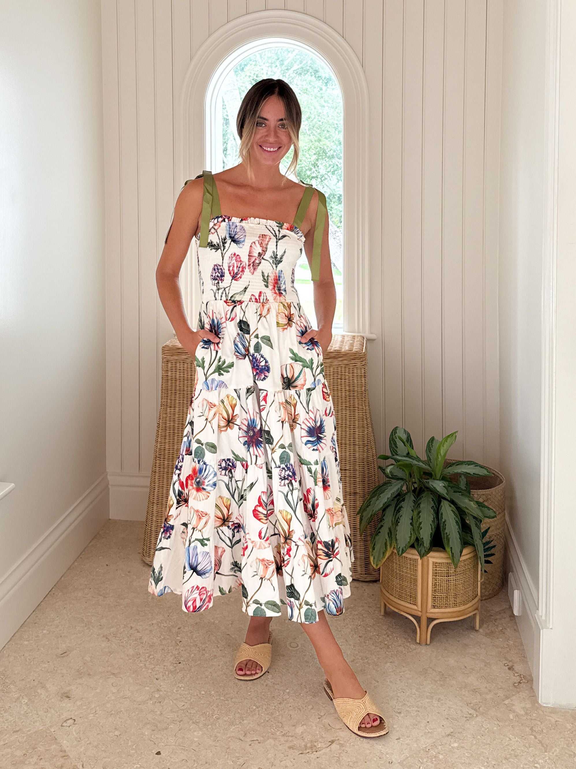 PROSPERINA Aurea Midi Dress Bloom Service