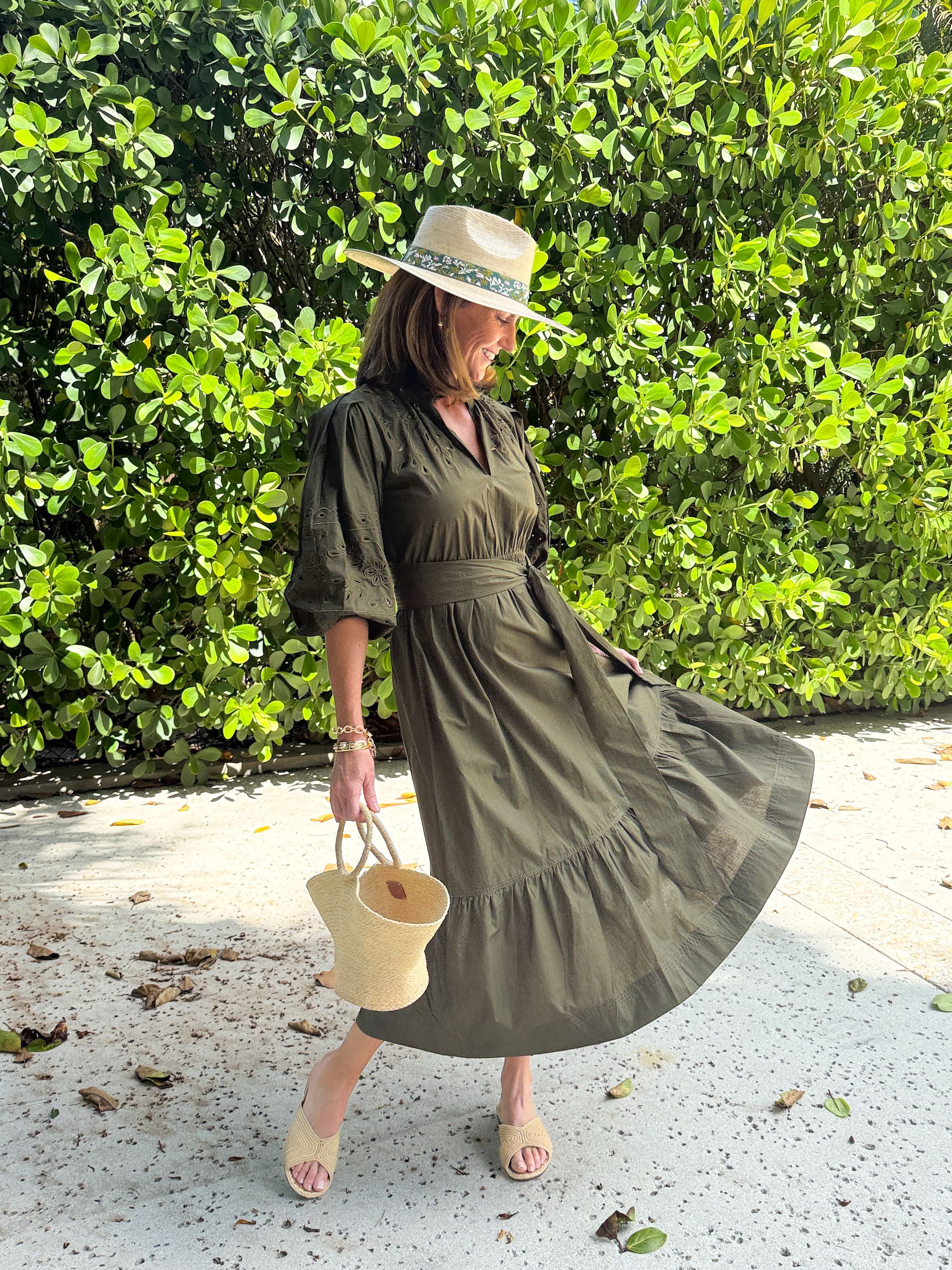 BELLA TU Becca Dress Loden Green