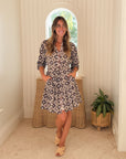 LOLA AUSTRALIA Daisy Boo Mini Dress Starburst Latte