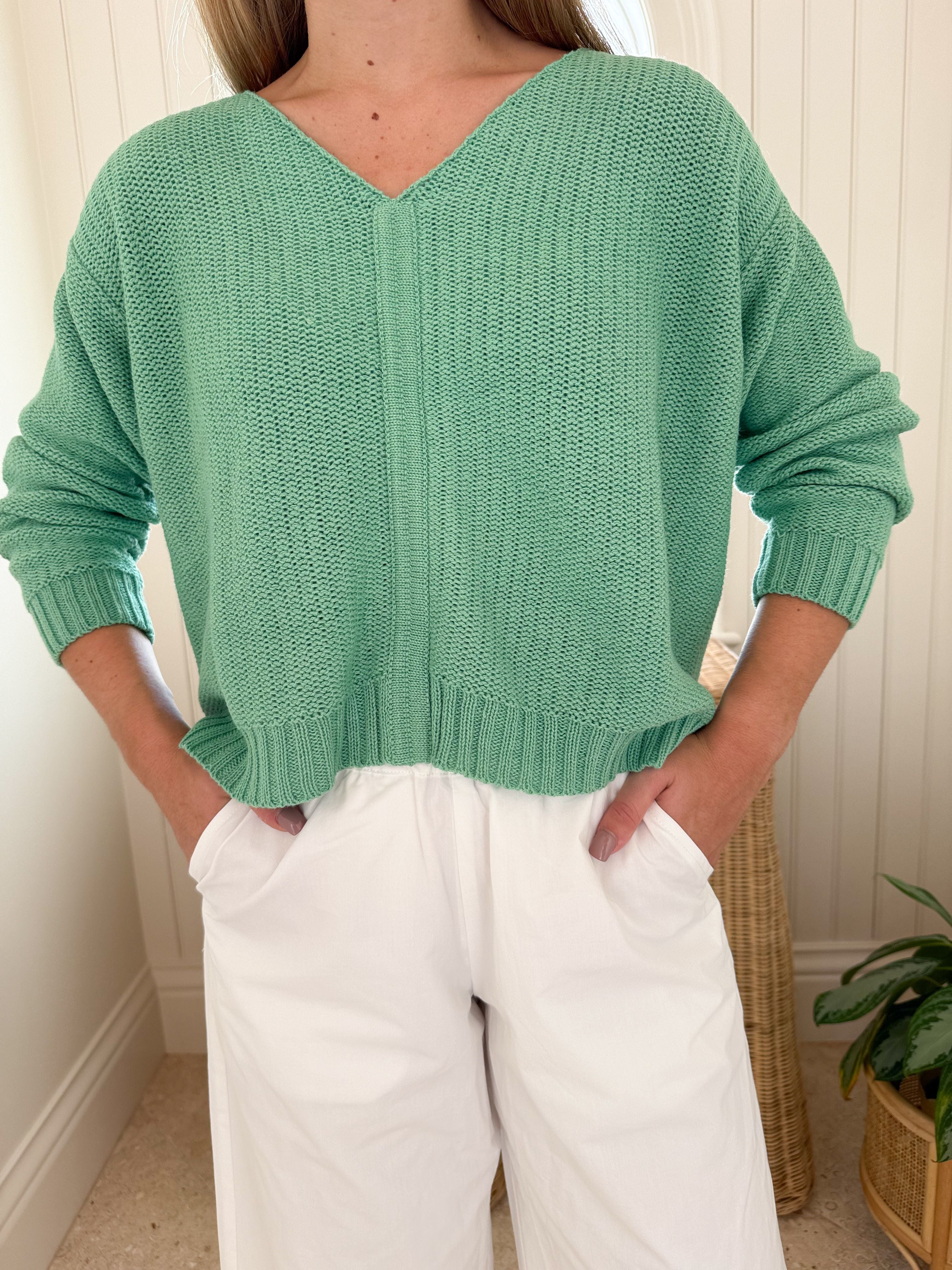 HIHO Kelsey Sweater Zephyr Green