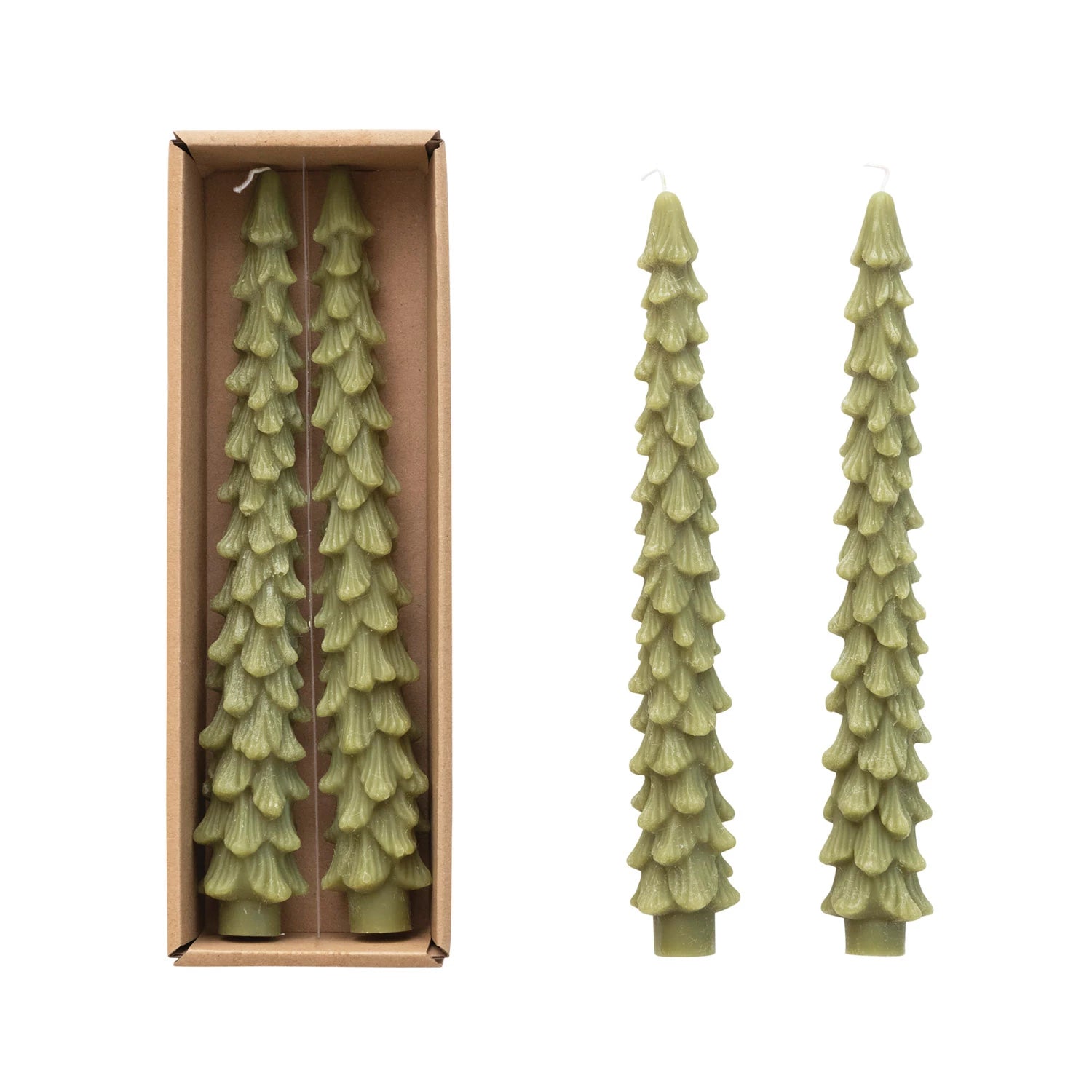 Tree Shaped Taper Candles-Set/2