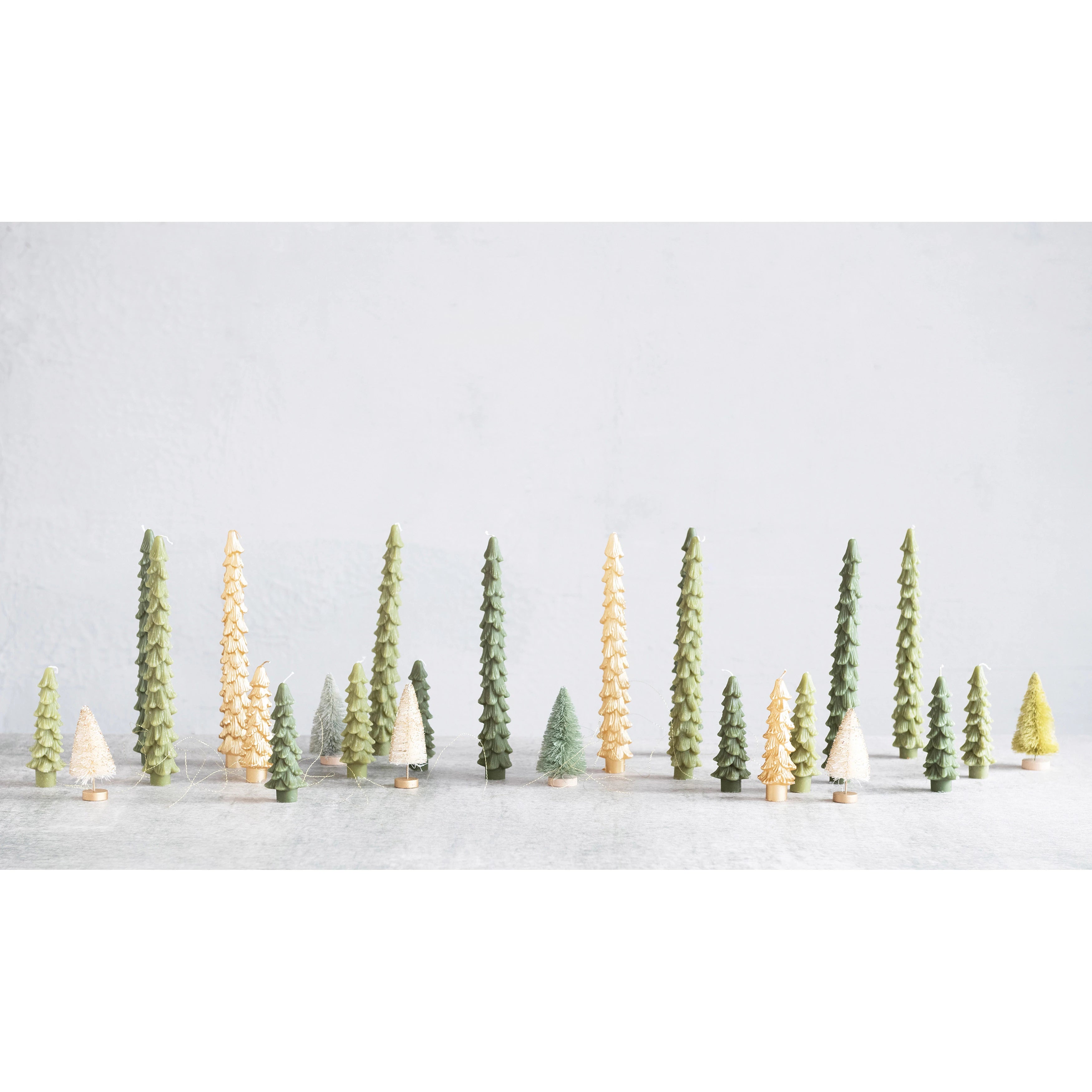Tree Shaped Taper Candles-Set/2
