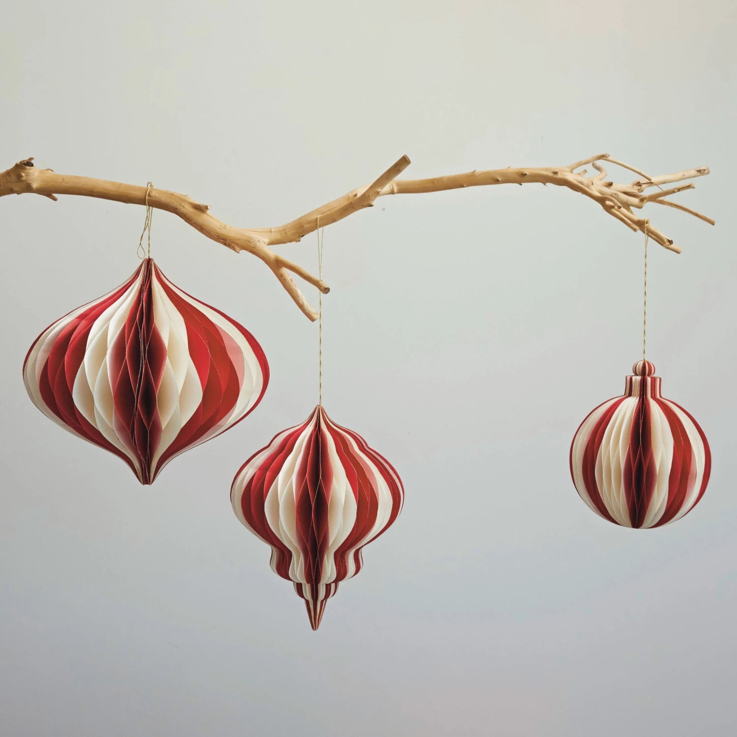 Paper Honeycomb Ornament with Glitter