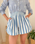 HUNTER BELL Courtland Short Sailing Stripe