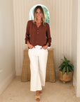 LILLY PULITZER Elsa Top French Roast