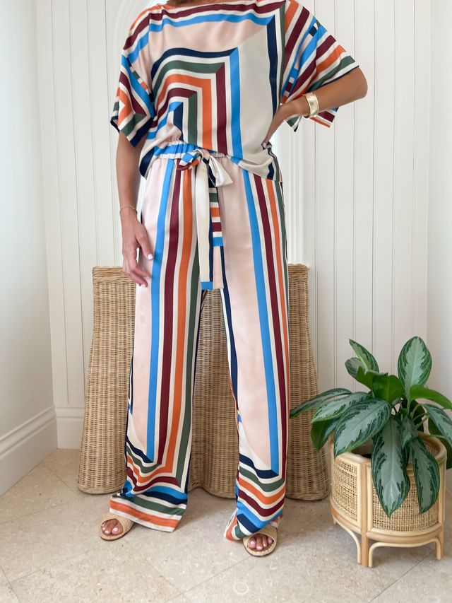FINAL SALE MISA Reshma Pant San Miguel Stripe