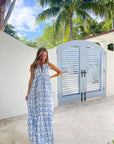 FINAL SALE DANA SMALL DESIGNS The Anywhere Dress Marrakech Tile Harbour