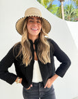 JUMPER 1234 Textured Cardigan Black