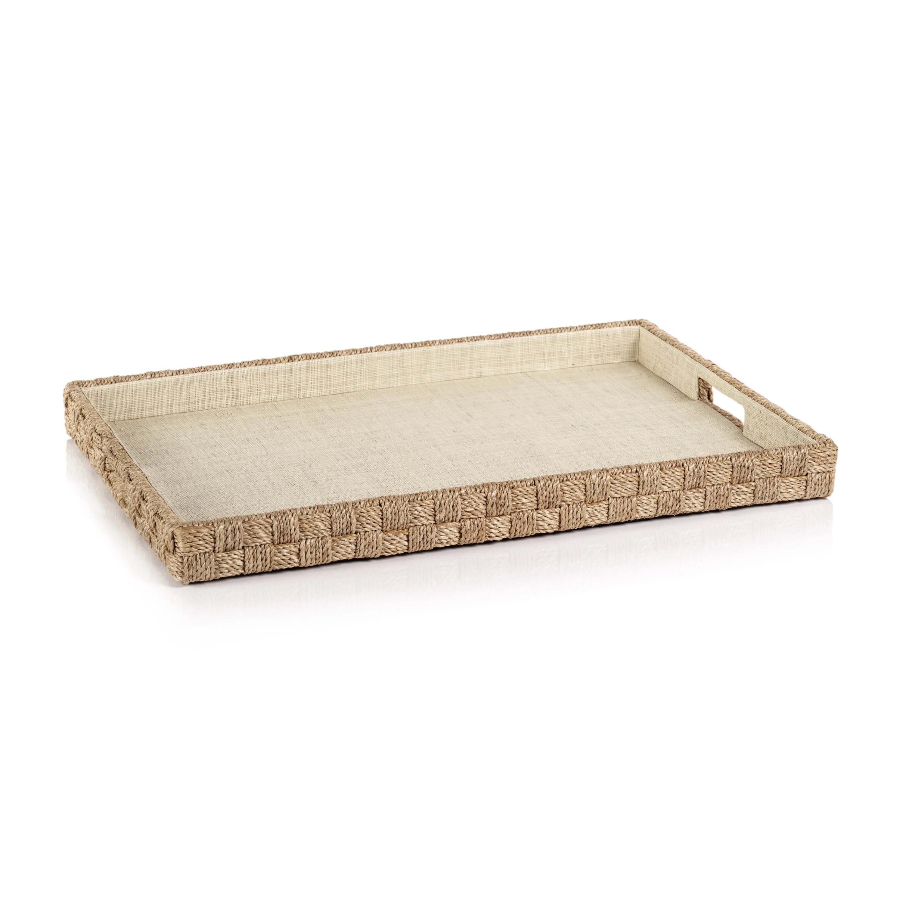 Abaca Rope Serving Tray Large