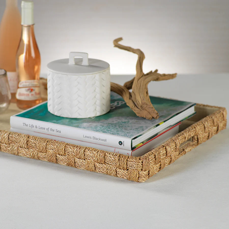 Abaca Rope Serving Tray Large