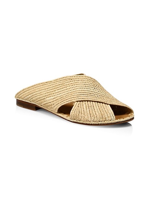CARRIE FORBES Arielle Woven Raffia Sandal