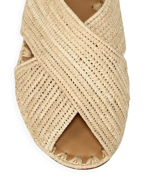 CARRIE FORBES Arielle Woven Raffia Sandal