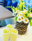 Lente Acrylic White Highball-Set/6