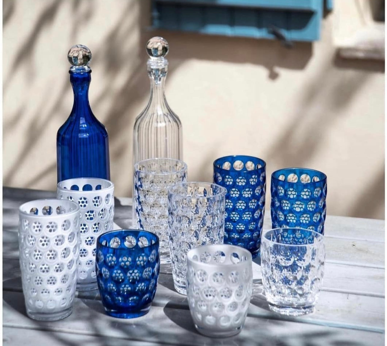 Lente Acrylic Blue Tumbler - Set/6