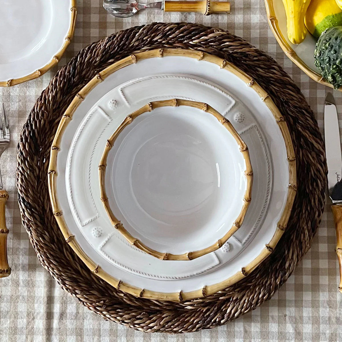 JULISKA Bamboo Cereal/Ice Cream Bowl-Set/4