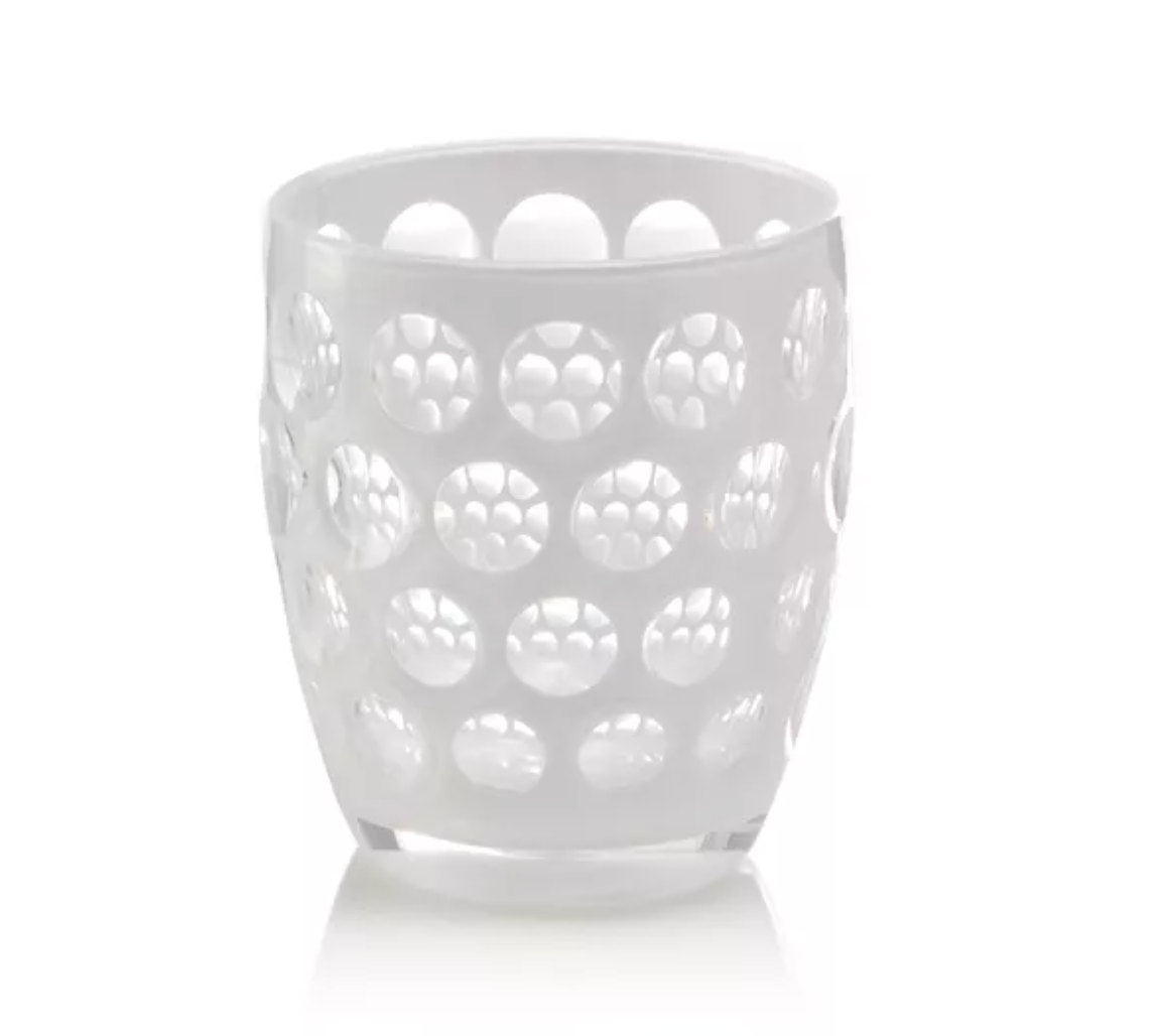 Lente Acrylic White Tumbler - Set/6