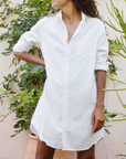 FRANK & EILEEN Mary Shirtdress White Denim