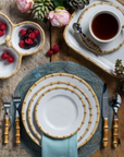 JULISKA Bamboo Natural Dessert/Salad Plate-Set/4