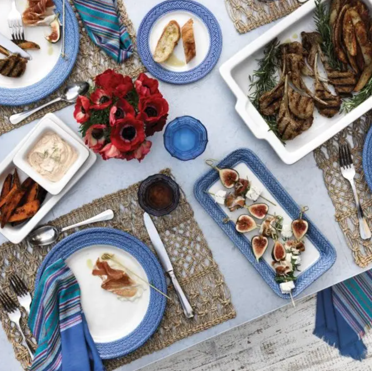 JULISKA Le Panier Delft Blue Hostess Tray